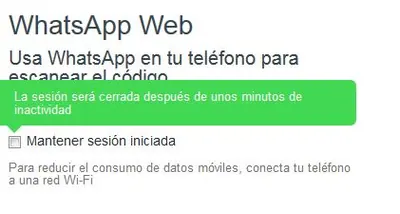 sesion iniciada whatsapp